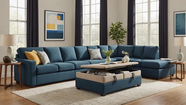 Quels meubles de salon offrent à la fois un rangement astucieux et un couchage d'appoint?