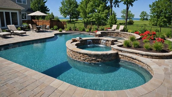 Comment installer une piscine avec un effet de plage pour une entrée progressive dans l'eau?